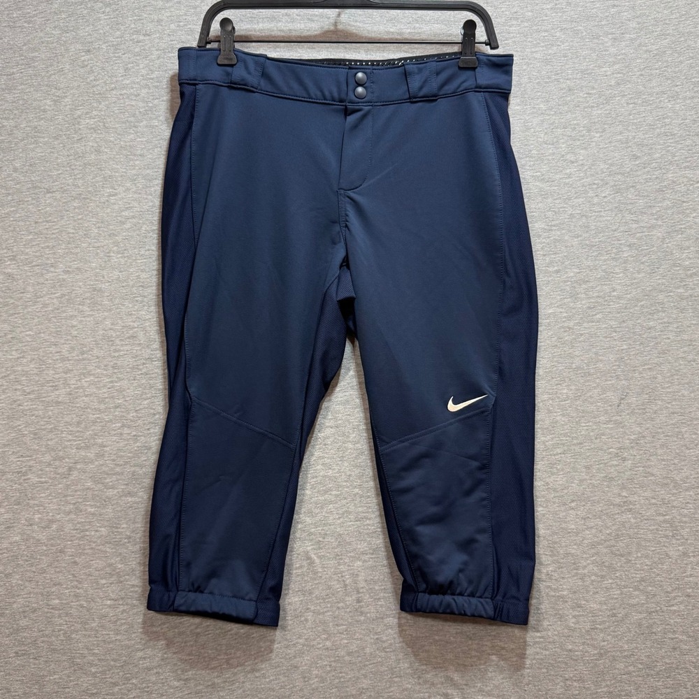 Nike Softball Pants Women Medium Navy Blue Knickers Activewear
